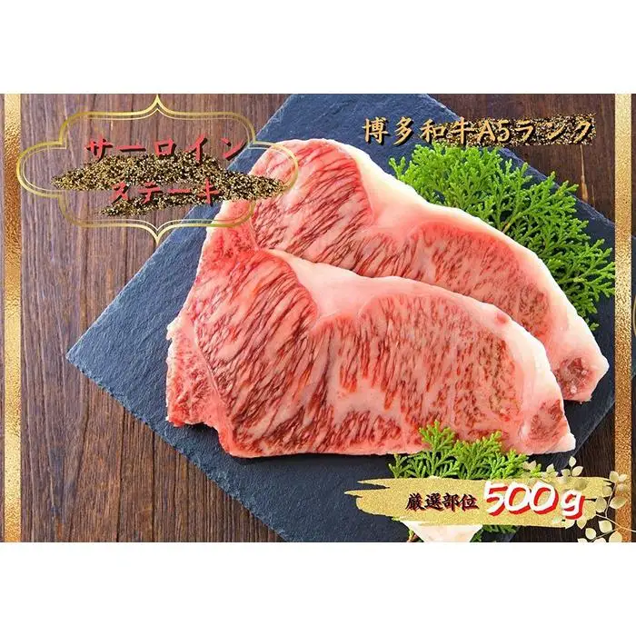 博多和牛サーロインステーキセット 500g（250g×2枚）