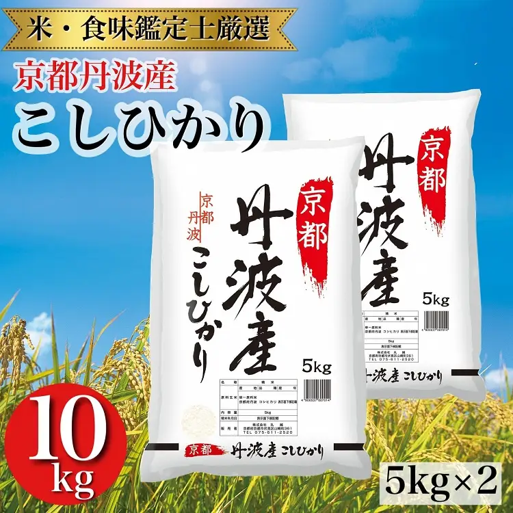 京都丹波産こしひかり 10kg（5kg×2）精米 白米