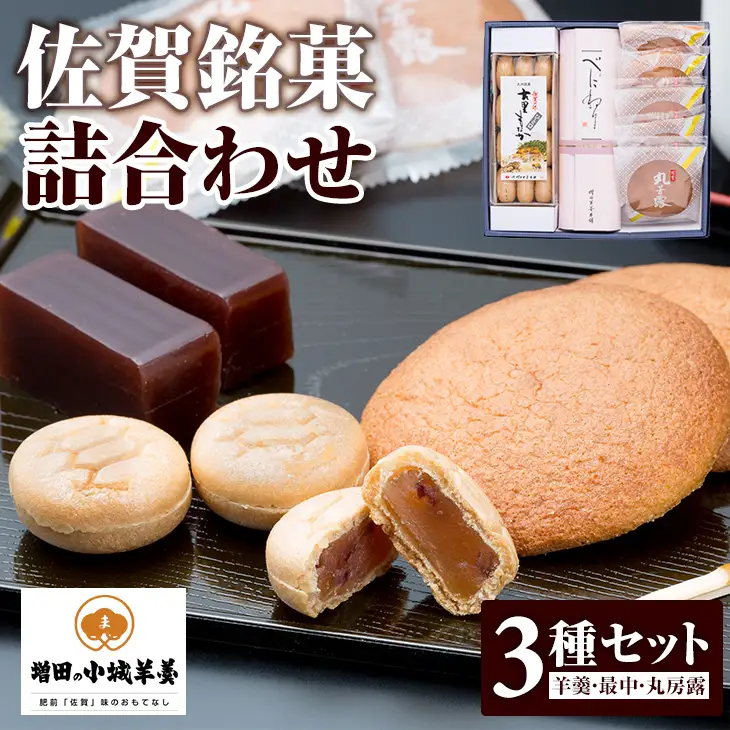 佐賀銘菓詰合わせ3種 和菓子 和菓子 羊羹  A085-013