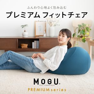 フィットチェア MOGU プレミアム ビーズクッション 全5色 フィットチェア【カバー付】 ｳｯﾄﾞﾌﾞﾗｳﾝ