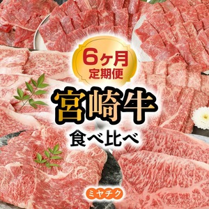 【6ヶ月定期便】宮崎牛と宮崎県産豚食べ比べ N0147-YG0248