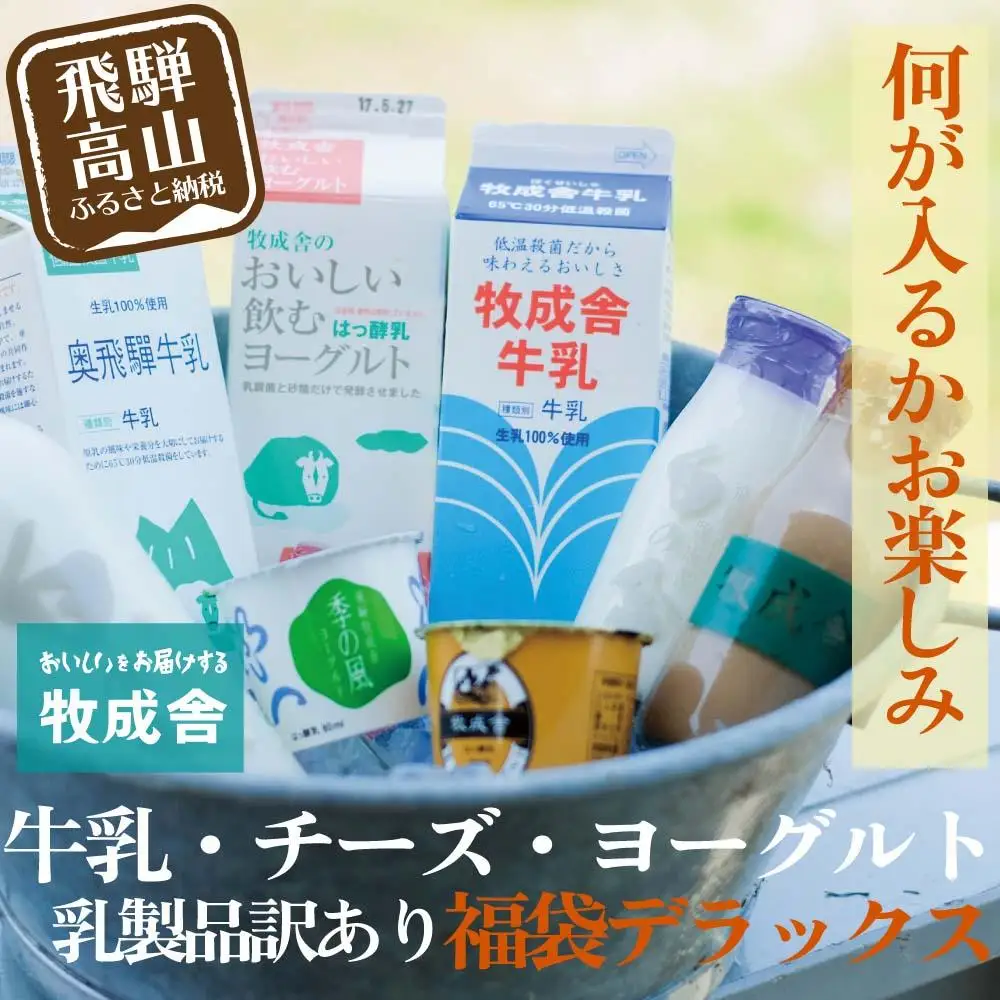 乳製品 福袋 デラックスセット ヨーグルト 牛乳 種類おまかせ 福袋セット DF004
