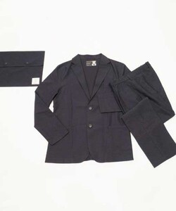 【LLサイズ ネイビー】オンリーワン素材を使った「Bebrein」メンズセットアップ