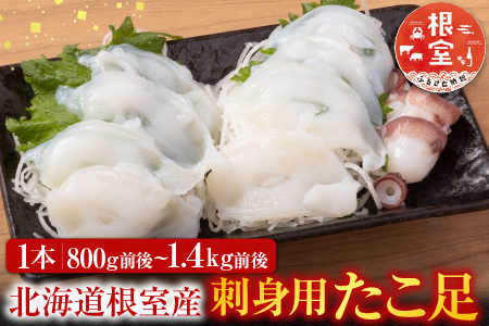 【北海道根室産】たこ足800g前後～1.4kg前後×1本 A-30050