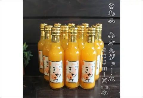 きわみ100％ストレートみかんジュース200ml×12本【7003-3】