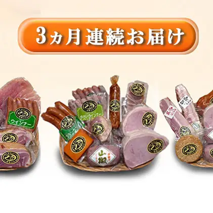伊吹ハム 味わいハムセット ソーセージ ベーコン 伊吹ハム 【定期便 年3回】
