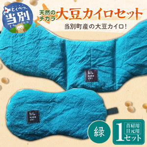 天然のチカラ・大豆カイロセット【緑】