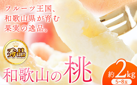 【2027年先行予約】桃 秀品 和歌山の桃約2kg