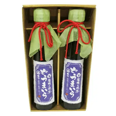 抹茶シロップ 「どうまいら」小2本×2箱セット 藤枝の抹茶シロップ
