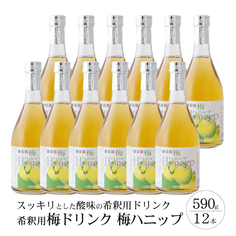 希釈用梅ドリンク　梅ハニップ　12本セット【prm014B】