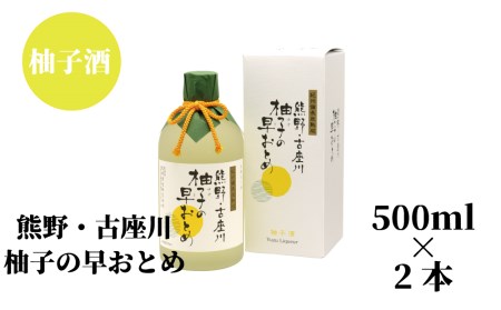 柚子の早乙女（500ml）×2本セット【nkm015B】
