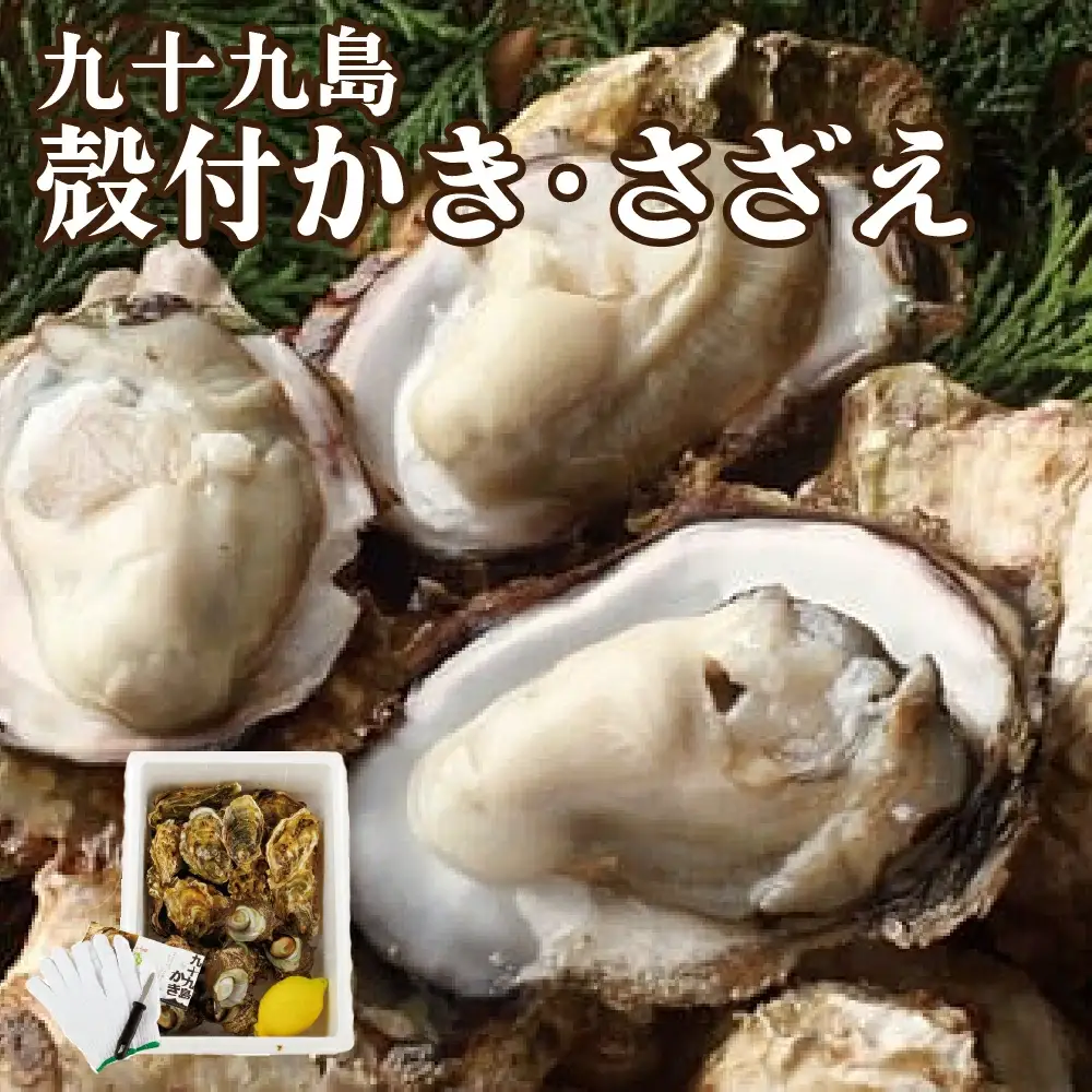 九十九島殻付かき･さざえ 計1.5kg