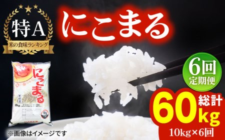 【全6回定期便】ふっくらもちもち米！にこまる 10kg [JCG052] 米 定期便 ご飯 白米 壱岐産 もちもち 108000 108000円 九州
