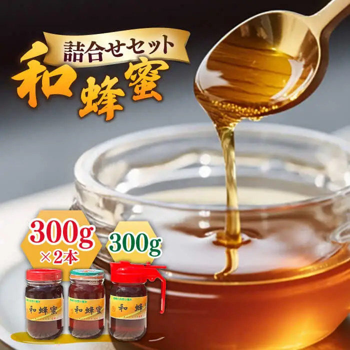 和蜂蜜（ニホンミツバチ）300g×2本＋300gパッカー[JDP002] ハチミツ