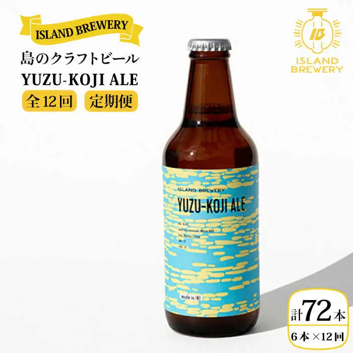 【全12回 定期便 】クラフトビール 地ビール  YUZU-KOJI ALE 6本 【ISLAND BREWERY】 《 壱岐市 》[JED017] 204000 204000円