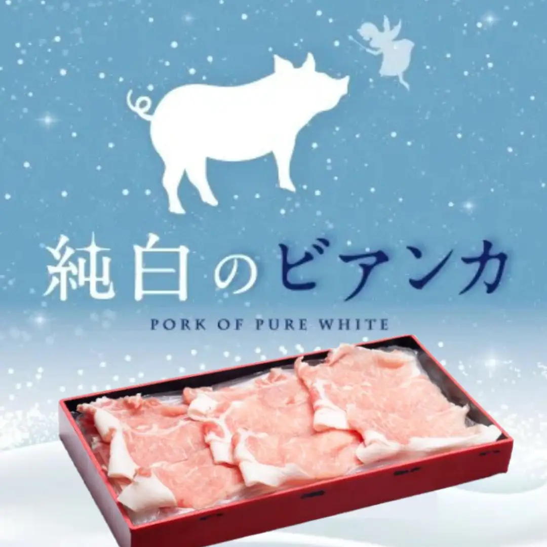 純白のビアンカ 豚ロースしゃぶしゃぶ用 500g 豚肉 ぶた ぶた肉 肉 お肉 国産 冷凍 箱入り のし 贈答 ギフト プレゼント お中元 お歳暮 父の日 母の日 敬老の日 鍋 すき焼き 蒸し 新鮮 新潟県 阿賀野市 1D01009