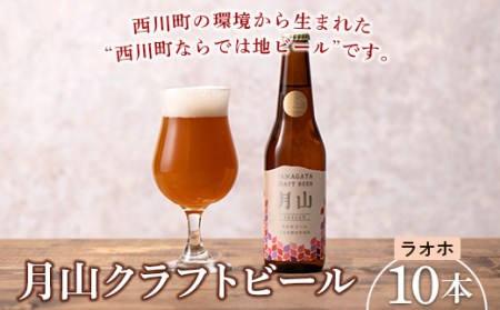 FYN9-498 【山形の極み】月山クラフトビール ラオホ 10本セット地ビール こだわり お酒 山形県 西川町 