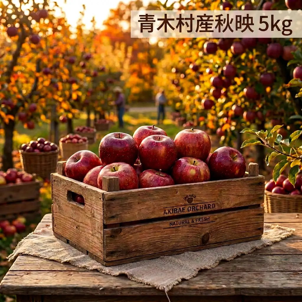 長野県青木村産りんご(秋映)1箱(5kg)