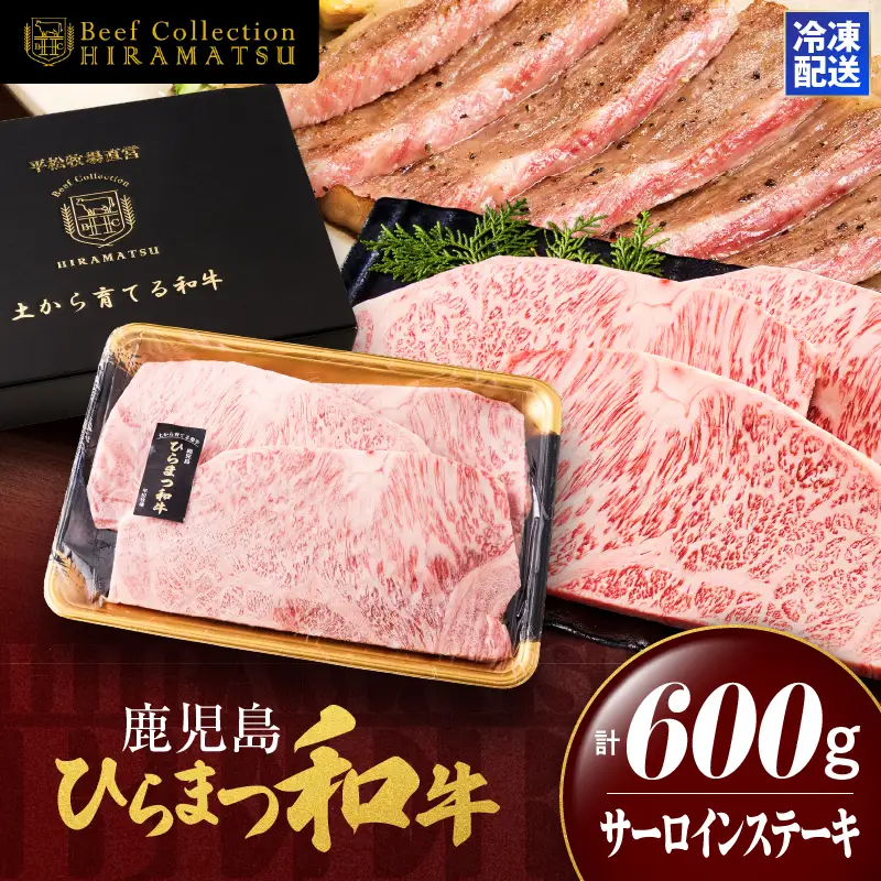 鹿児島 ひらまつ 和牛 サーロインステーキ 200g×3枚 KN020-003 肉 牛肉 冷凍