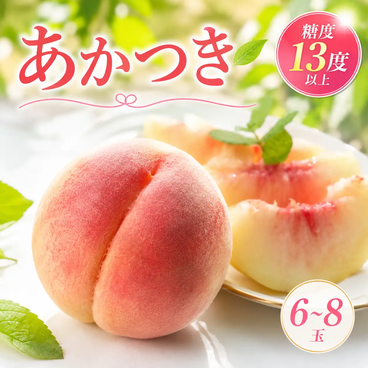 【期間限定】三光産の桃 ややまあかつき 6～8玉入り ( 約2.5kg ) 光センサー使用 糖度13度以上 | 果物 くだもの フルーツ ふるーつ 桃 もも モモ ピーチ ぴーち 国産 産地直送 大分県 中津市