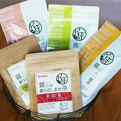 和紅茶＆緑茶 ティーバッグ 5種セット｜土佐霧山茶 ほうじ茶 玄米茶 煎茶 国産 お茶