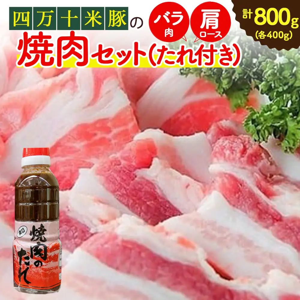 米で育ったブランド豚「しまんと米豚焼き肉セット」800g（400g×2） Qjs-02 国産 ぶた肉 豚肉