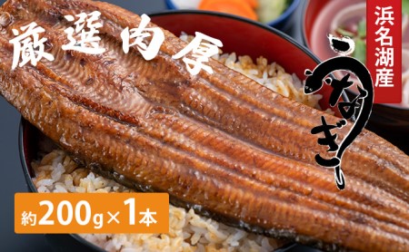 うなぎ 1本 約200g おすすめ 人気 厳選 ギフト うなぎ