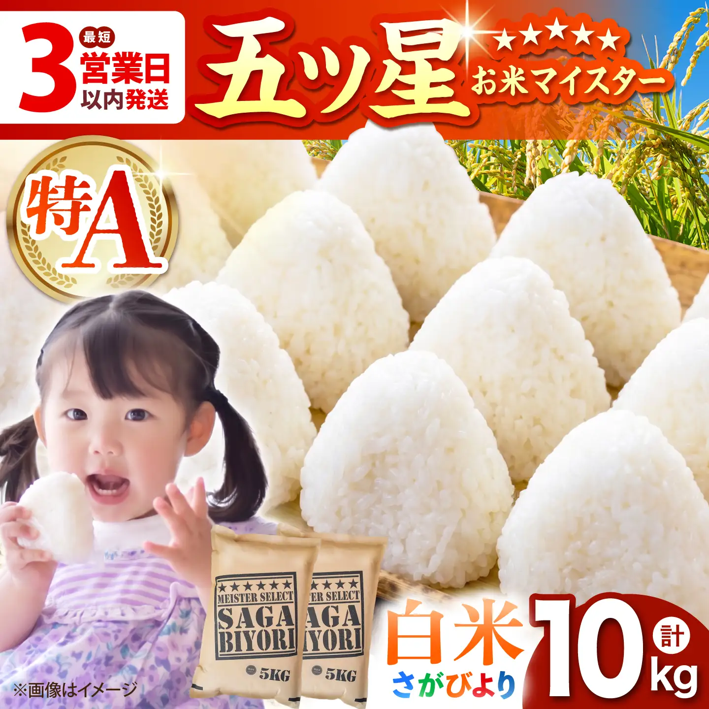 令和7年産 さがびより 白米 10kg（5kg×2袋）  [HBL004]白米 特A