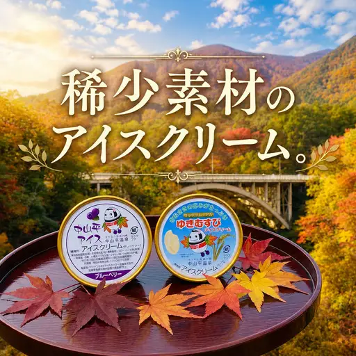 アイスクリーム12個 アイス (鳴子産 ゆきむすび6個・自然栽培ブルーベリー6個) 大崎市 鳴子温泉郷