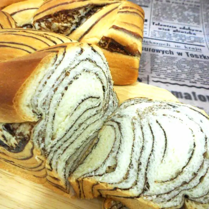 岩手県産小麦「銀河のちから」使用　ロングライフパン内麦デニッシュ食パン　チョコ（６個） 【686】