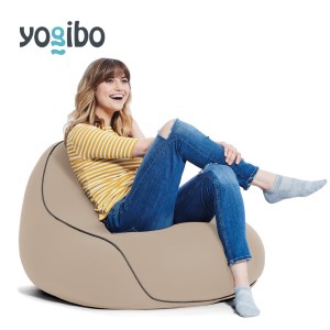 ビーズクッション Yogibo Lounger (ヨギボー ラウンジャー) ライトグレー [M353-1LG]