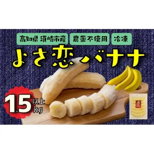 冷凍バナナ 1.5kg以上 約800g×2 国産 高知県産