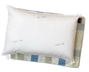 肌温度調整 アウトラストウォッシャブル枕 大(43×63cm)1個 枕カバーブルー2枚(マドラス柄) [2287]