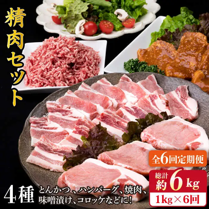 【全6回定期便】毎日のメインのおかずを彩る精肉セット 1,050g 2-3人前 4種 糸島市/糸島ミートデリ工房[ACA202]