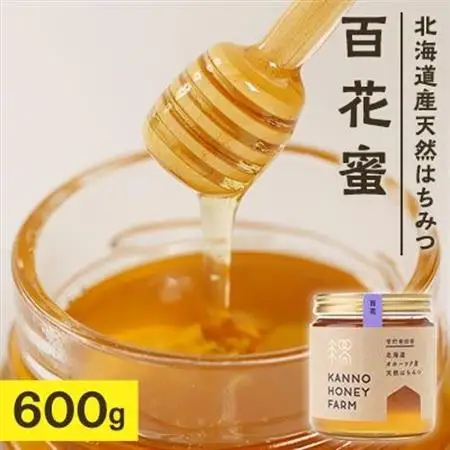 北海道産天然はちみつ　百花蜜　600g【配送不可地域：離島・沖縄県】【1056686】