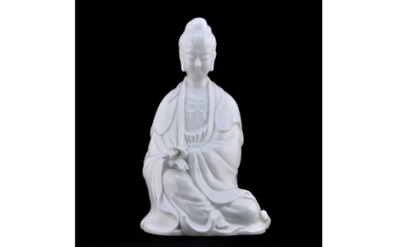 【伊万里焼】観音坐像 インテリア 置物 025-H767