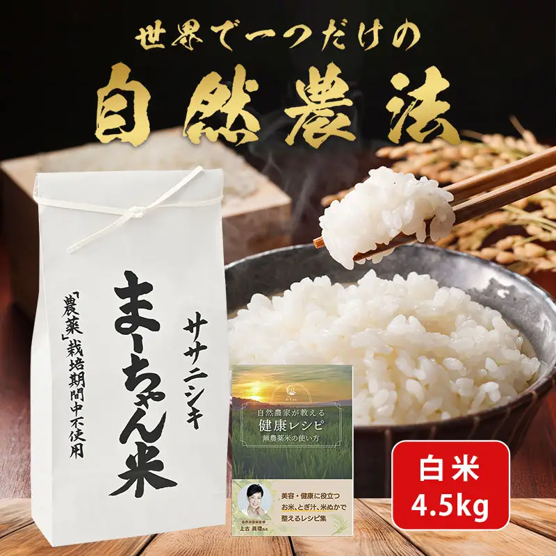 先行予約 ササニシキ 白米 4.5kg 令和8年 無農薬 新潟県産 ササニシキ