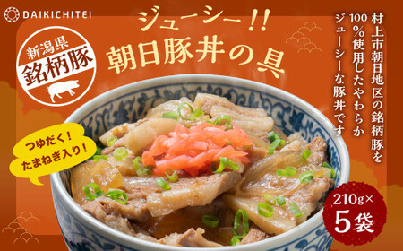 A4167 ジューシー朝日豚丼の具210g×5袋