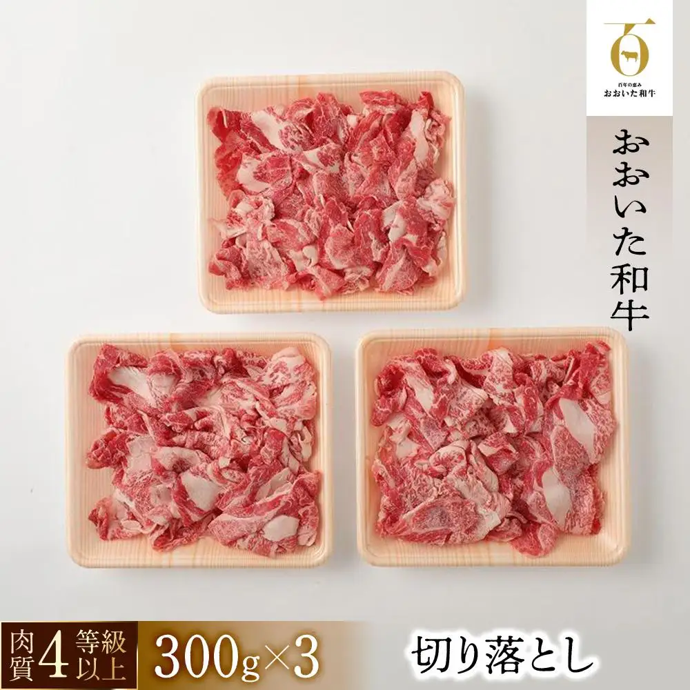 【おおいた和牛】切り落とし（300ｇ×3個）｜ 肉質4等級以上 こだわりの逸品