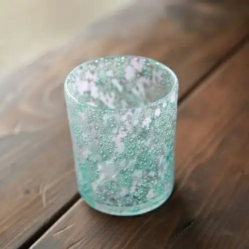 【琉球ガラス工房 硝子家すずめ】サンゴ＜ロックグラス＞ 〇 伝統工芸品 琉球ガラス 涼しげ おしゃれ プレゼント インテリア グラス 沖縄 読谷村 贈り物 雑貨 珊瑚礁 海 手作り