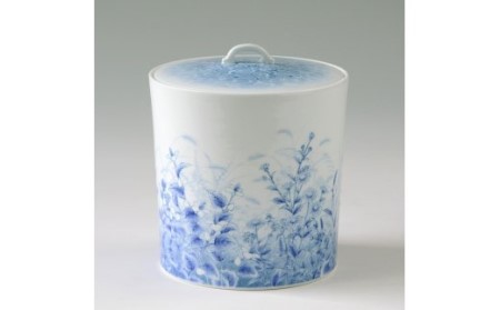 【伊万里焼】シリーズ野の花染付水指 135-H734