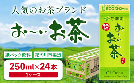 紙パック おーいお茶 250ml×24本 1ケース 株式会社伊藤園 