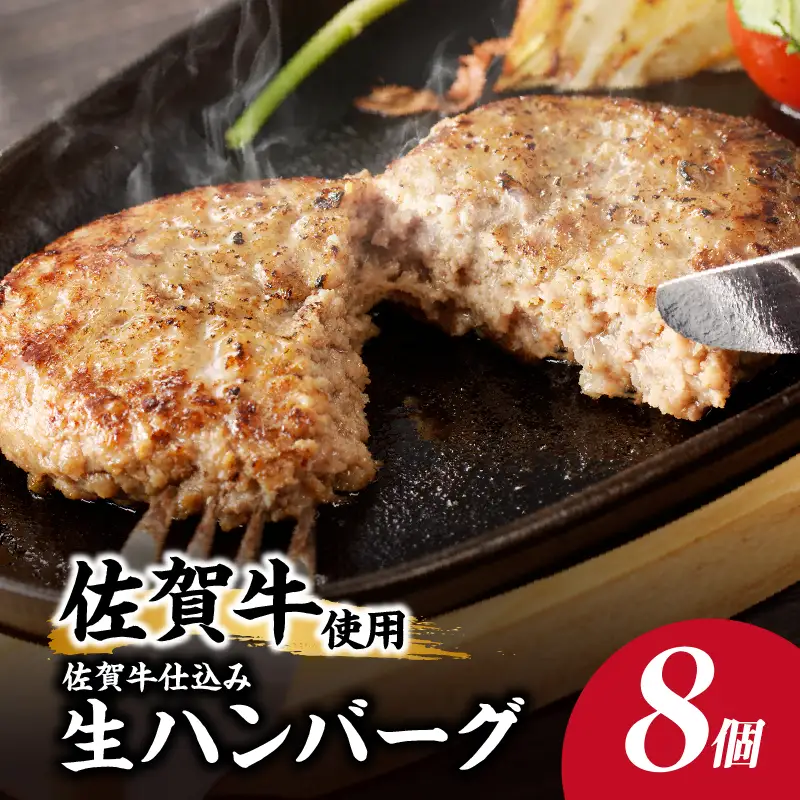 佐賀牛仕込みハンバーグ 8個 ／ 佐賀牛【A164】