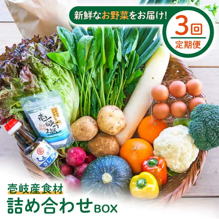 【全3回定期便】壱岐産食材詰め合わせBOX「野菜」 [JBF015] 69000 69000円