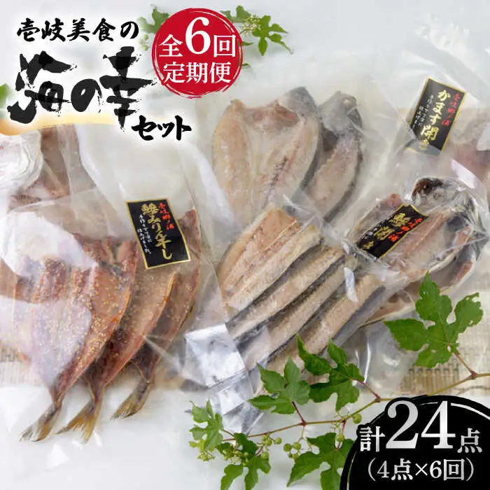 【全6回定期便】壱岐美食の海の幸セット [JBU019] 干物 刺身 アジ イカ カマス 84000 84000円