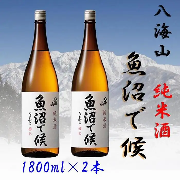【魚沼地域限定】純米酒 八海山「魚沼で候」1800ml×2(化粧箱付き) | 八海山