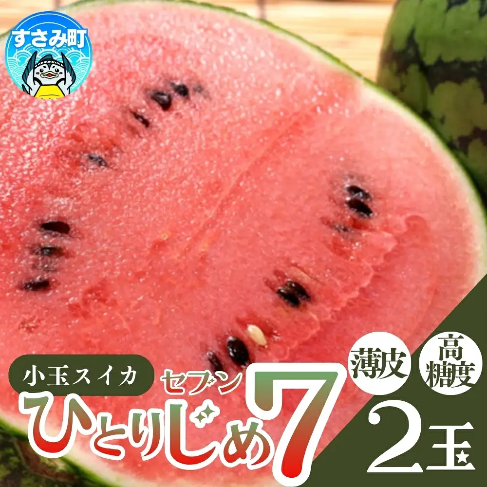 すいか 和歌山の小玉すいか「ひとりじめ7(セブン)」2玉入り 3.5kg以上〈2027年6月下旬～7月中旬頃発送予定〉【tec501D】