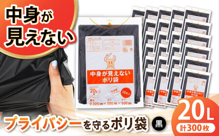 黒 ポリ袋 20L×30冊（1冊10枚）[AGBR069]