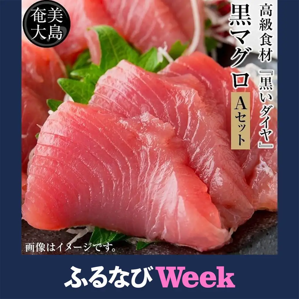 【ふるなびWEEK対象】鹿児島県奄美大島産高級食材『黒いダイヤ』黒マグロ　Aセット