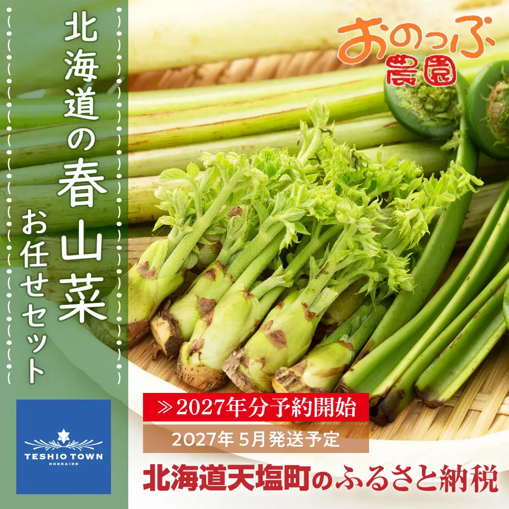 2027年分予約開始★北海道の春山菜お任せセット《おのっぷ農園》